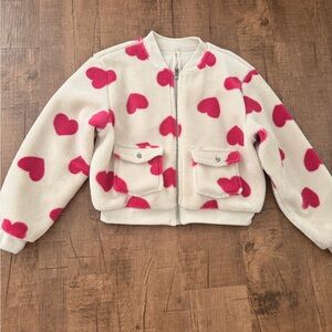 Women’s Heart Pattern Jacket Size M